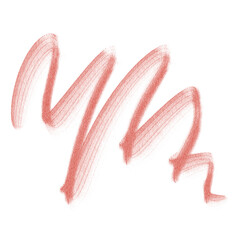 Abstract orange crayon doodle illustration