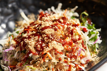  cabbage salad on a plate