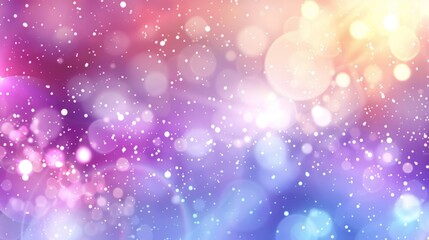 Vibrant and colorful abstract bokeh background with a magical atmosphere.