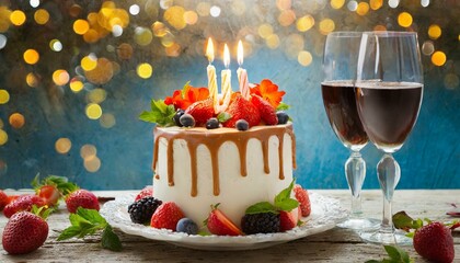 Happy birthday ,wine, food, glass, christmas, table, drink, dessert, cake