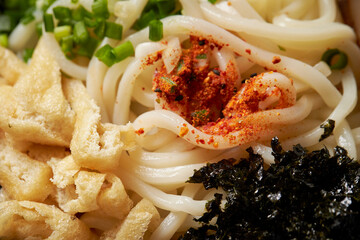 Japanese food, udon noodles	