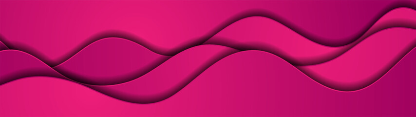 Vivid purple waves minimal abstract elegant paper background. Vector corporate banner design