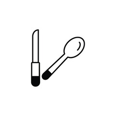 Dinner icon design with white background stock illustration