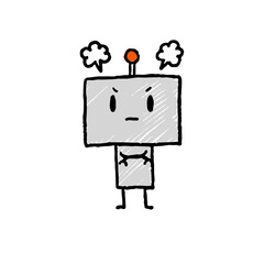 簡単ロボット(怒る)