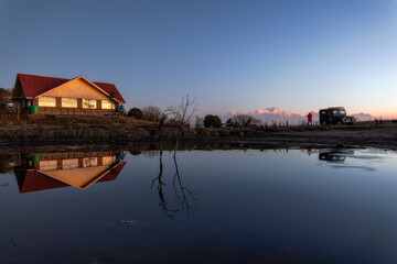 Fototapeta premium Tonglu lake, Darjeeling, India