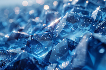 The microscopic world of blue crystals