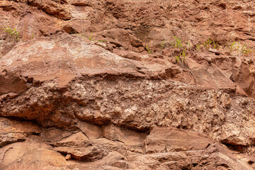 rock wall of a canyon stone texture