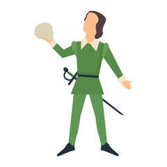 Hamlet icon clipart avatar logotype isolated vector illustration