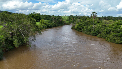 Aerial image of the apore river
