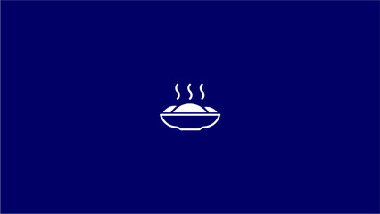 Logo plate and bowl food design simple