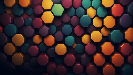 Background featuring abstract hexagonal shapes Generative AI