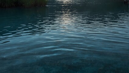 Background featuring serene blue water Generative AI