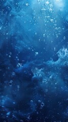 Fototapeta na wymiar Underwater background with air bubbles.
