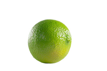 Lime on White Background