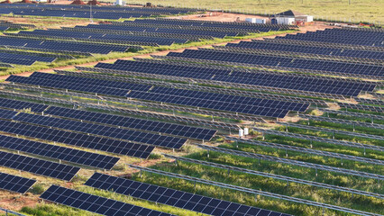 solar energy plant in rural area