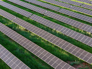 solar energy plant in rural area