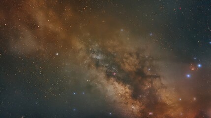 Colorful sky Filled with Stars and Clouds