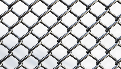 Fototapeta premium wire mesh on white background