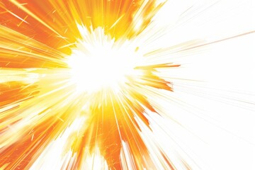 Obraz premium Bright energy bursts on a transparent white backdrop, ideal for dynamic illustrations