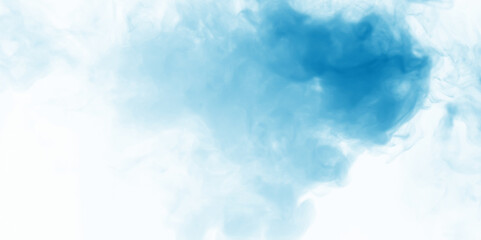 Light blur background with cyan, blue fog floating in the air.