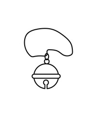 pet bell icon, vector best line icon.