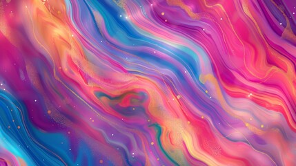 Obraz premium Colorful Wave Marbling Motion Pattern Background