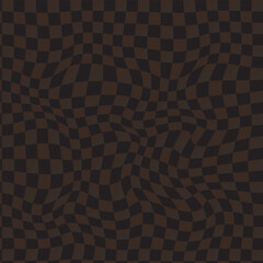 Brown checkerboard pattern illustration 