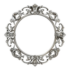 Mirror frame isolated on transparent background