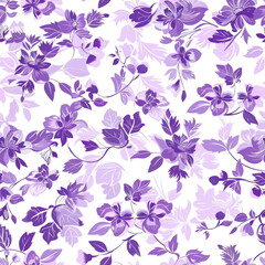 Obraz premium flower background, seamless pattern, wallpaper