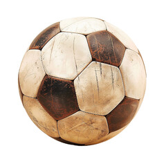 Football ball sports equipment on transparent background, png	