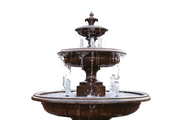 Three-Tier Water Fountain Creating Cascading Water