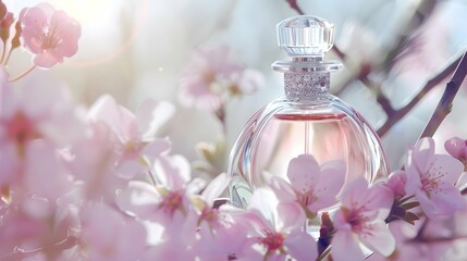 Obraz na płótnie Canvas Fragrance captured with essence of fresh spring blossoms. 