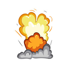 chaos explosion effect cartoon. power force, energy eruption, boom inferno chaos explosion effect sign. isolated symbol vector illustration