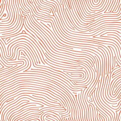 Stylized digital fingerprint pattern in white and pastel orange, for a security tech theme