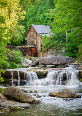 The Glade Creek Grist Mill Babcock State Park in State park in Clifftop, West Virginia