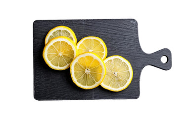 Cutting Board With Halved Lemons