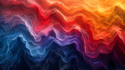 Obraz premium abstract background with red and blue waves