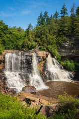 Great Falls at Blackwater Falls State Park in West Virginia