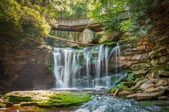Elakala Falls at Blackwater Falls State Park in West Virginia