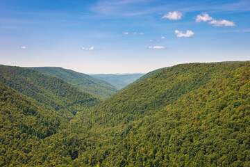 Obraz premium Overlook at Blackwater Falls State Park in West Virginia