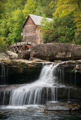 The Glade Creek Grist Mill Babcock State Park in State park in Clifftop, West Virginia