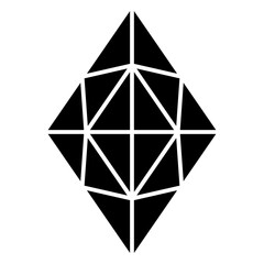 Gemstone Glyph Icon 