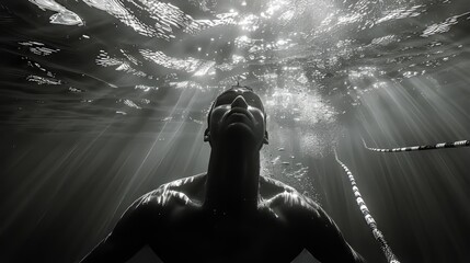 Underwater Swimmer Ascent