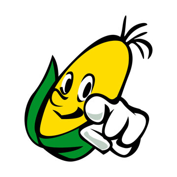 recommend clip art: Corn Mascot logo Vector Artwork