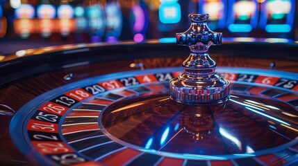 Online Roulette: An image of a digital screen displaying a virtual roulette table