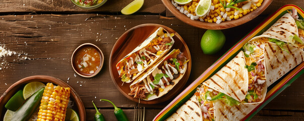 Savory Delights: Close-Up of Mexican Tacos for Cinco de Mayo