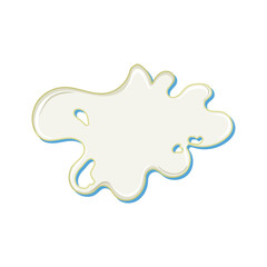 dairy milk splash cartoon. liquid drink, calcium cow, creamy fresh dairy milk splash sign. isolated symbol vector illustration