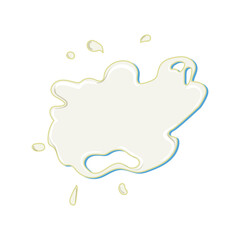 spill milk splash cartoon. droplet pour, pour swirl, frothy cold spill milk splash sign. isolated symbol vector illustration