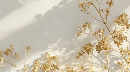 Chic gold foil designs seamlessly integrated into a minimalist white setting
