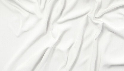 Clean White Fabric Texture Background, Minimalist Elegance for Design Concepts.